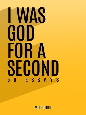 cover image of I WAS GOD FOR a SECOND